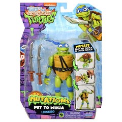 Tales of Turtles: Mutations Deluxe 5.5” Leonardo Pet to Ninja Figure by Playm…