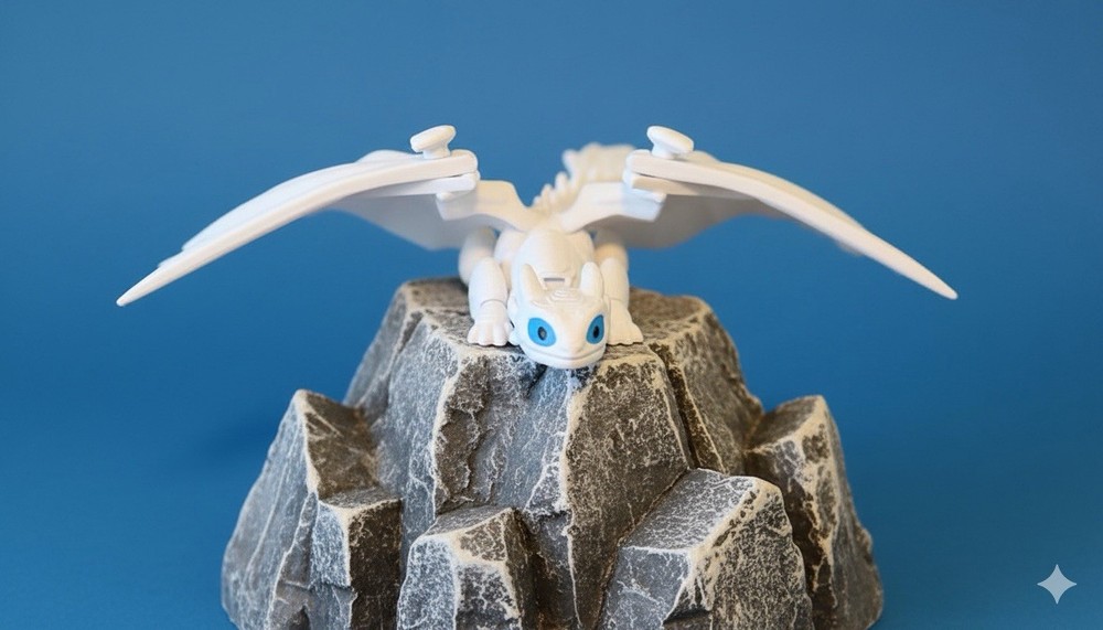 How to Train Your Dragon Light Fury Fully Articulated