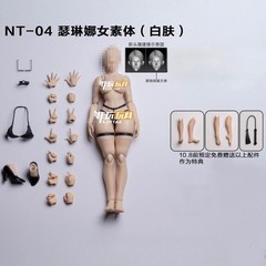 NT-04SW-F: Nottaa NT-04 Selina 1/12 female body (white skin, Separate neck)