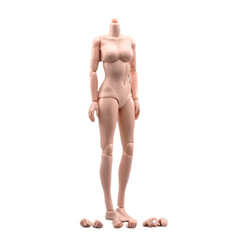 USA 1:6 Woman Super Flexible PVC Body Model Mid Bust Pale Fit 12″ Action Figure
