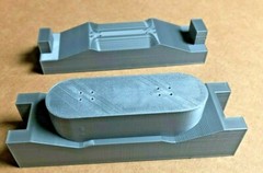 DIY Fingerboard Mold 3D Printed 40mm Wide With Fingerboard Shape