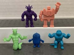 Vtg 80’s Kinnikuman Lot Of 5 Multicolor YSNT No Duplicates Ships From USA