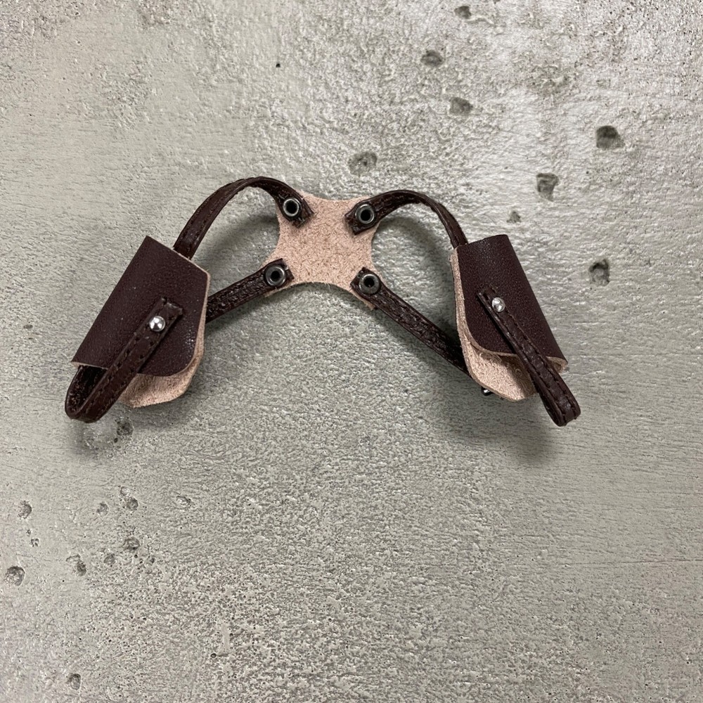 SU-G2-S-BN: 1/12 Shoulder Gun Holster for 6″ Slim Body – Brown