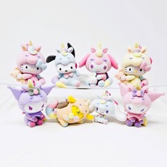 HELLO KITTY and Friends Flocked Hangers : Complete Set of 8 NEW Figures!