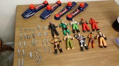 Electronic Karate Fighters Milton Bradley 10 Fighters 4 Controllers Weapons Lot
