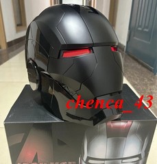 US!!! Autoking Iron Man Helmet MK5 1/1 Voice-controll Mask or Reactor Base Stand