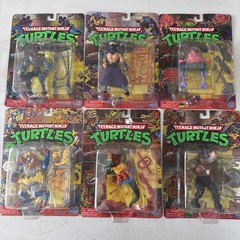 Teenage Mutant Ninja Turtles TMNT Retro 2022 Action Figures Set Lot Of 6