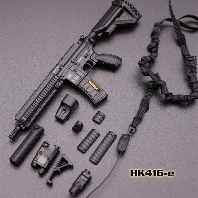 Soldier Accessories 1:6 Scale Plastic Assault Rifle Weapon Gun Fit 12” Figure