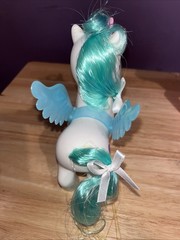 Set Of 2 Member’s Mark Pink & White Pony Unicorn Figure Removable Wings UNBOXED