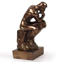 Magicsculp-The Thinker Statue In Premium Cold Cast Bronze 8.8Inch Museum Grade