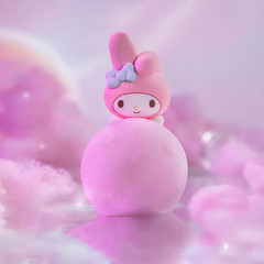 Sanrio Moon Night Light LED Lamp Hello Kitty Kuromi Cinnamoroll My Melody