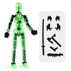 DIY Luminous T13 Robot Movable Joint 3D Printed Action Figure Kids Gift