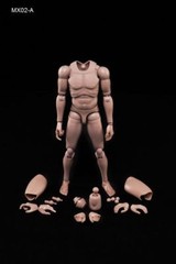 Movable1/6 Scale MX02-A Europe Skin Men’s Body Fit for 12″ Male Figure Model Toy