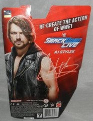 A J Styles WWE Smackdown Live Mattel 2016 DXF85 6-3/4″ Action Figure
