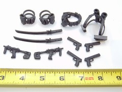 Custom 1:12 Tactical Ninja Load-Out Weapons Accessory Set for 6″ Marvel Legends