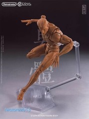 US Romankey X COWL 1:12 Yellow Flexible Jointed 6″ Male Action Figure Head Body