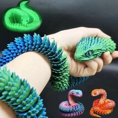 3D Printed Snake Articulated Viper Fidget Decor Toy Office Desk Toys Cobra