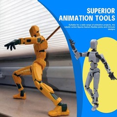6 Pack Assembly Completed T13 3D Action Figure,Dummy Nova Titan Lucky 13 Acti…