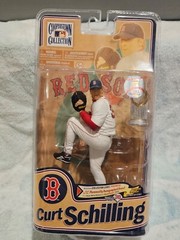 MCFARLANE MLB COOPERSTOWN RED SOX CURT SCHILLING AUTO CL VARIANT FIGURE 19/250