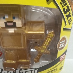 Goo Jit Zu Minecraft Golden Armour Steve Figure Stretch Squishy Toy New Gold