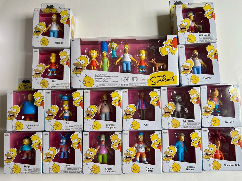 17 NEW Simpsons Jakks 2.5” Figure Lot Bart,Ralph Sideshow Bob Lisa, Homer +more
