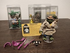 1994 Playmates TMNT Undercover Leonardo Purple accessories loose complete