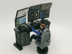 1:18 Scale Command Center Computer Diorama Set for 3.75″ JoyToy GI JOE Figures