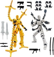T13 3D Action Figure Set (Assembly Completed) 2 Pcs, 3D Printed Multi-Jointed, T