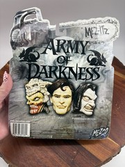 NIB 2003 Mezco Mez-Itz Army of Darkness ASH/EVIL ASH/POSSESSED WITCH Figures