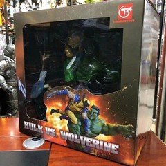 US STOCK Hulk VS. Wolverine 13” Figure Statue Model Toy Collection Gift PVC New