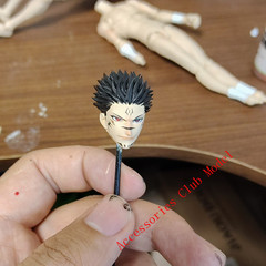 1/12 Jujutsu Kaisen Ryomen Sukuna Head Carving For 6″ Romankey VTOYS Figure Body