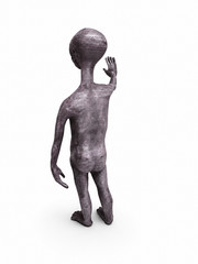 Grey Alien Figurine 18cm Puck UFO Sci-Fi Collectible Close Encounters Inspired