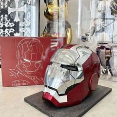 Autoking Iron Man Mk5 1:1 Helmet Wearable Voice-control Mask Cosplay Silver/Gold