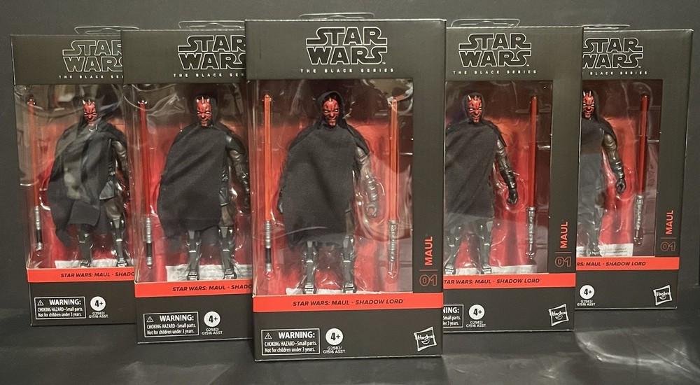 STAR WARS BLACK SERIES DARTH MAUL SHADOW LORD FAN CHANNEL FIGURE #01 IN STOCK!