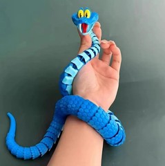 New Gary Snake: Disney Zootopia 2 Articulated Simulation Toy Snake, 3d Printed S