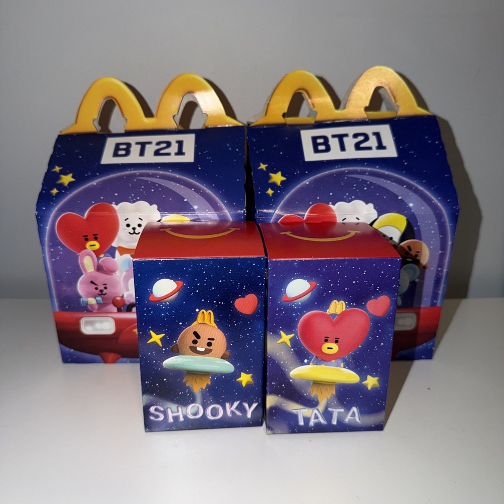 McDonalds 2026 BTS Bt21 exclusive limited toy shooky tata and boxs included