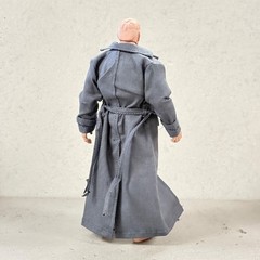 PB-LTC-DGR: 1/12 Dark Grey Wired Trench Coat for 6″ muscular action figure