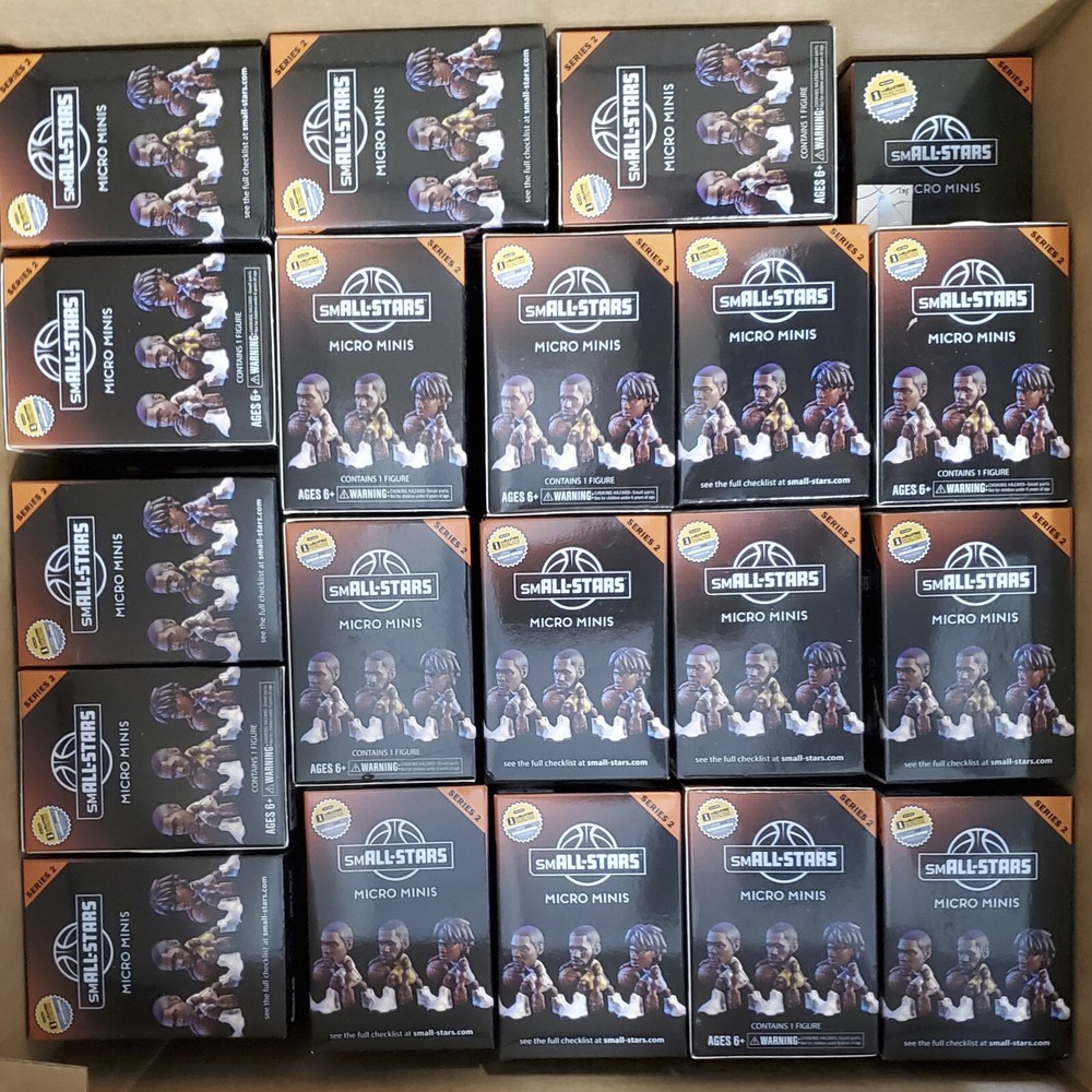 NBA SmALL Stars Micro Minis Series 2 Figures – Lot of 98 New Sealed Blind Boxes