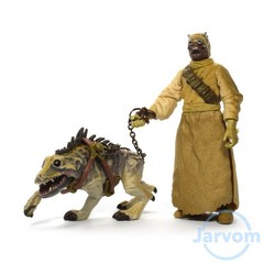 Star Wars 3.75″ SAGA Collection 02-52 Tusken Raider & Massiff Complete