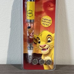 Ultra Rare New Old Stock Vintage Disney The Lion King Light Up Multi Color Pen