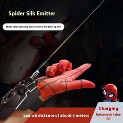 Spider Web Shooter 8ft USB Real Web Slinger and Launcher Toy for Superhero Fans