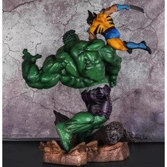 US STOCK Hulk VS. Wolverine 13” Figure Statue Model Toy Collection Gift PVC New