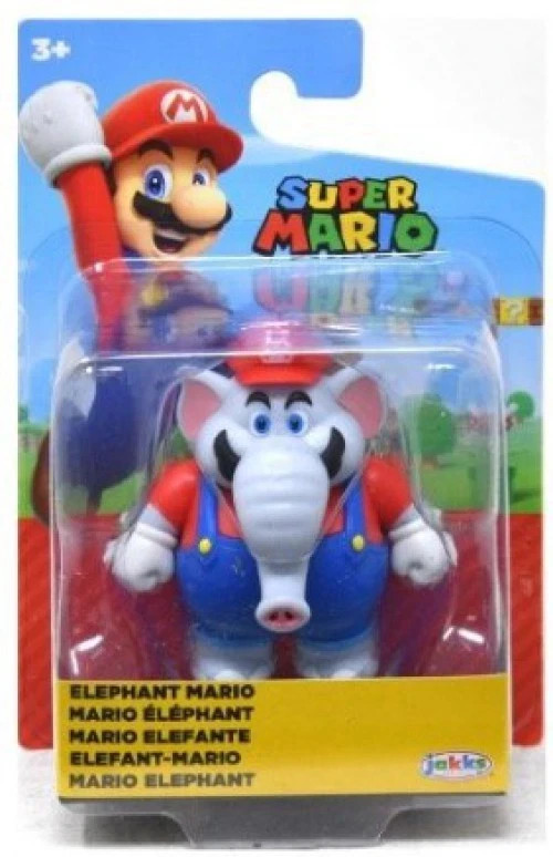 Jakks Pacific World of Nintendo Super Mario ELEPHANT MARIO 2.5″ Figure NEW 2026