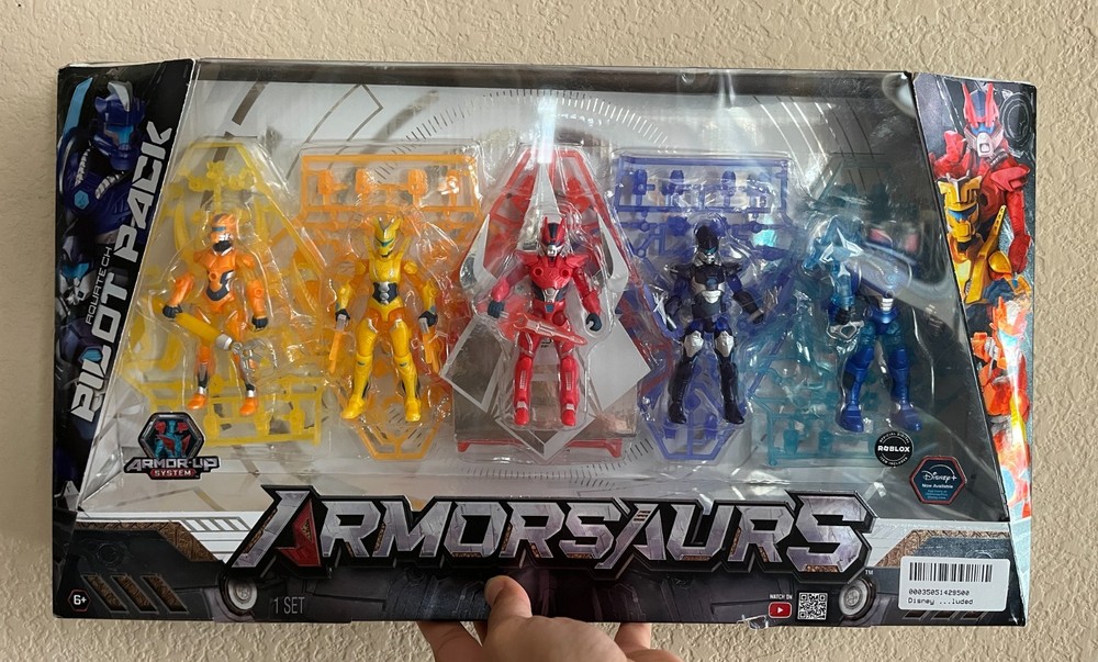 Armorsaurs Pilot Action Figure 3.75″ Exclusive 5-Pack Poseable Figure ShipsFast