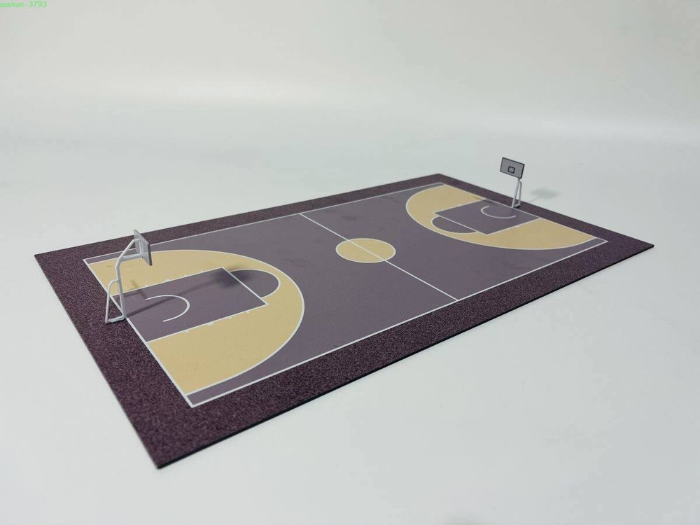 Abs Plastic Basketball Court Model Half/full Court For Urban Sand Table Layout