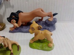 Disney Store The Lion King Deluxe Action Figures or Cake Toppers 7 pc Set, VG