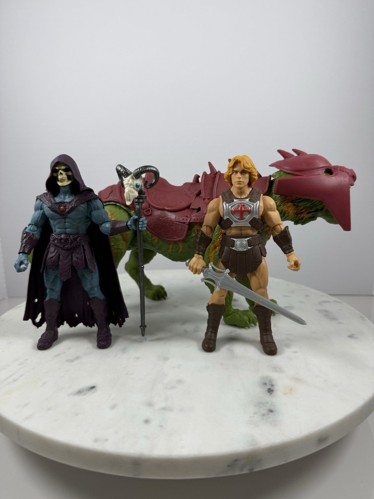 Lot of 3 MOTU Masters of the Universe 2026 Movie Core He-Man Cringer Skeletor