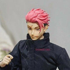 1/12 Jujutsu Kaisen Itadori Yuji Head Carving For 6″ VTOYS Romankey Figure Body