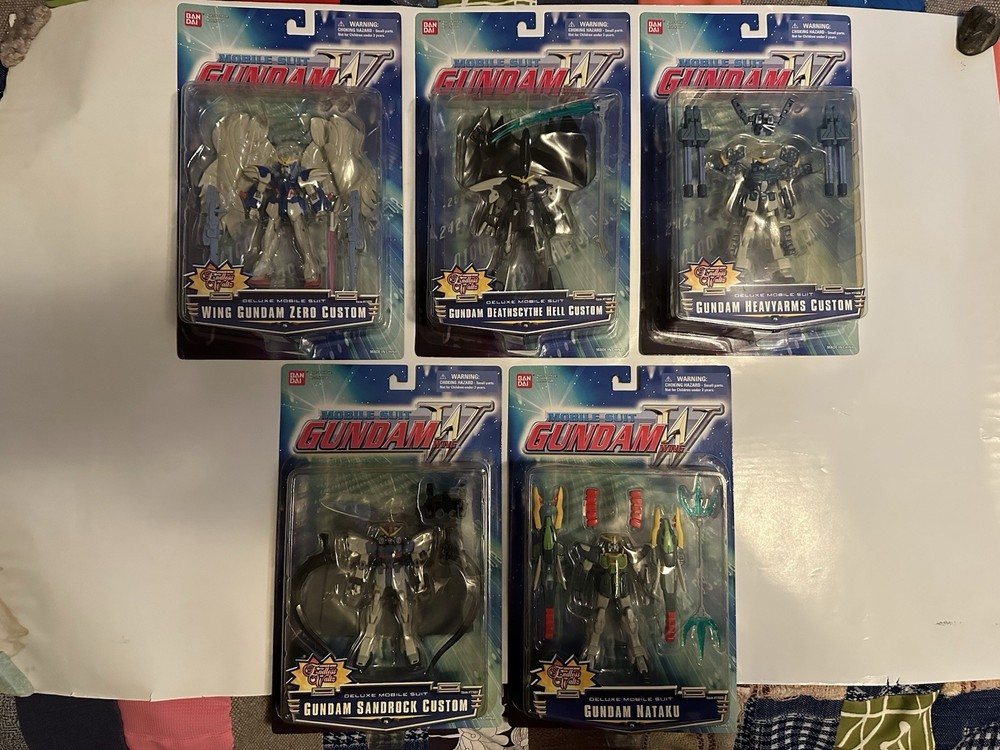Mobile Suit Gundam Wing Endless Waltz Lot Of 5 Action Figures BANDAI 2000 RARE