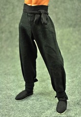1/6 Long Sleeve Custom Black Chinese-style Costume Kung Fu suit hot toys ❶USA❶